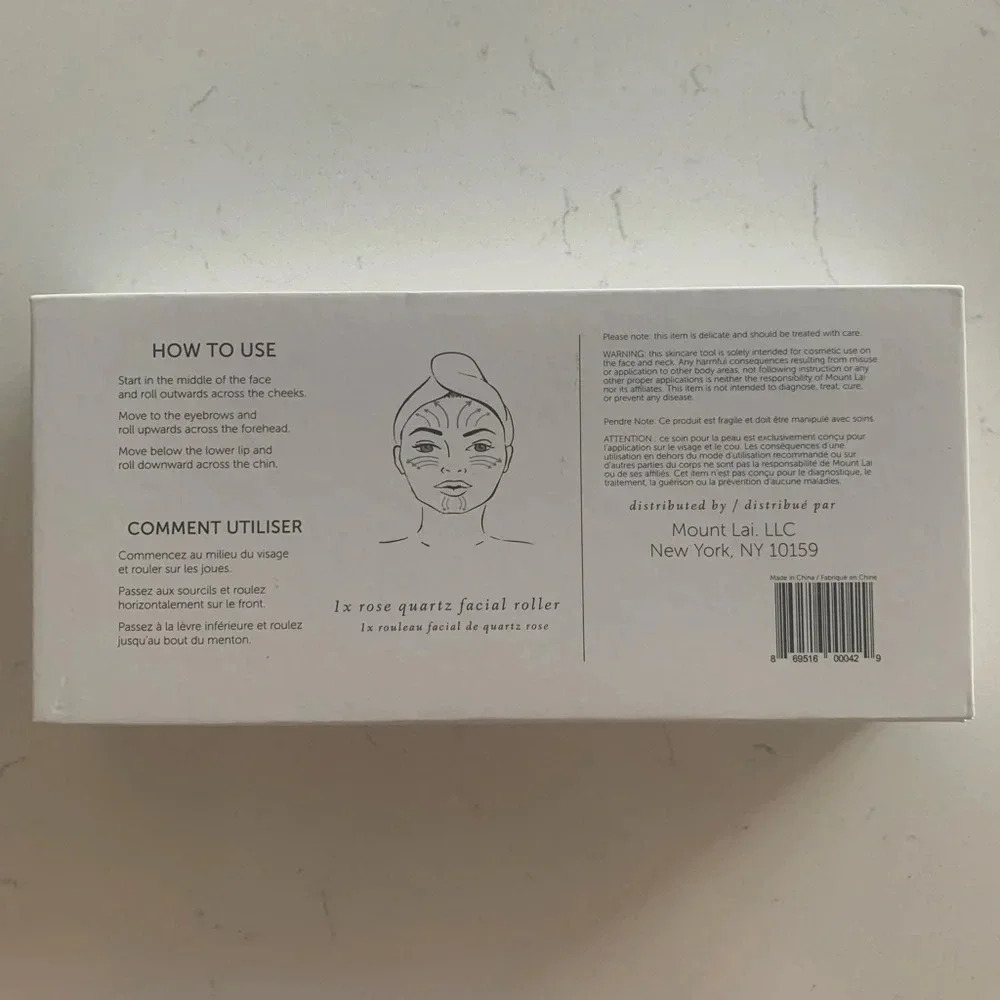 Mount Lai De-Puffing Rose Quartz Facial Roller - Picture 7 of 7